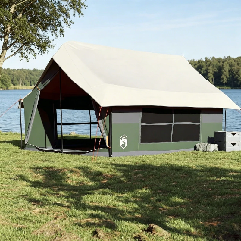 5-Personen-Campingzelt - Familienzelt mit abnehmbarem Dach - Verbesserte Belüftung - Ideal für Garten, Rasen, Picknick, Strand, Party - Geräumiges Outdoor-Zelt