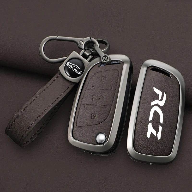 Car Logo Key Case For Peugeot RCZ GTLine 207 407 407 408 308 408 508 2008 3008 4008 50000 Zinc Alloy Keychain Shell Accessories