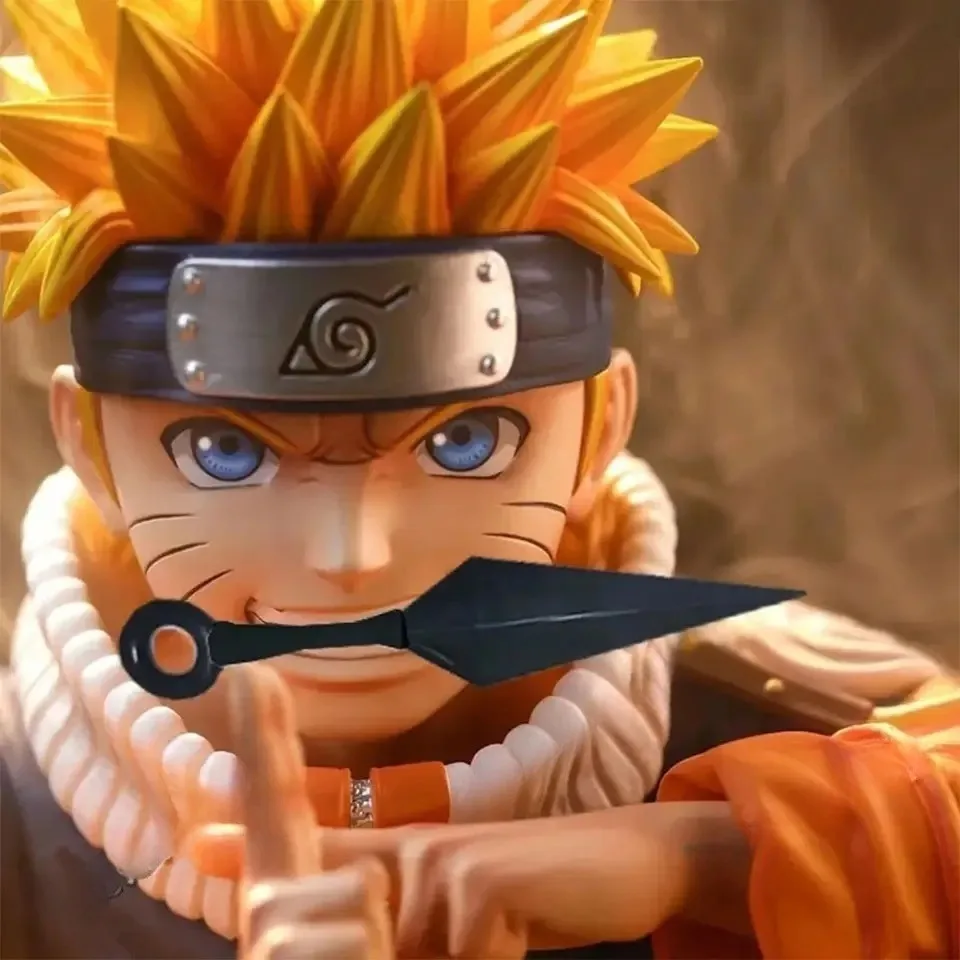 18cm Naruto Anime Figure Uzumaki Naruto Figurine Statue Model For Boy Room Ornament Toy Gift   Action Figures Anime Figure image 2