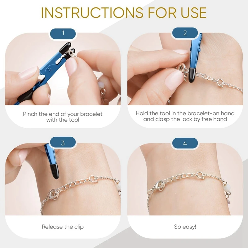 2025 جديد 2 قطعة أداة مساعد السوار-أداة مساعدة السحابة للسوار والقلادة والمجوهرات والساعة-الأزرق والزمرد