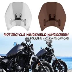Windshield For Honda Rebel CMX500 CMX300 CMX 500 300 2017-2024 2025 Motorcycle ABS Windscreen Flyscreen Wind Deflector Cover