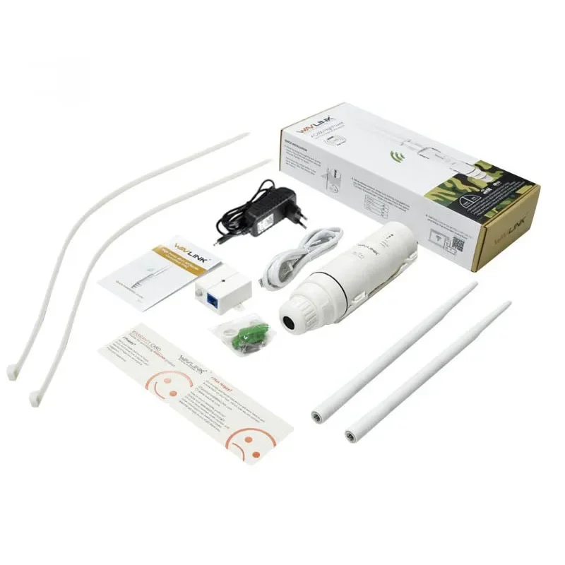 WAVLINK AC1200 Wireless WIFI Repeater High Power Outdoor WIFI Router/Access Point/CPE Dual Dand 2.4G/5Ghz 2x7dBi Antenna POE
