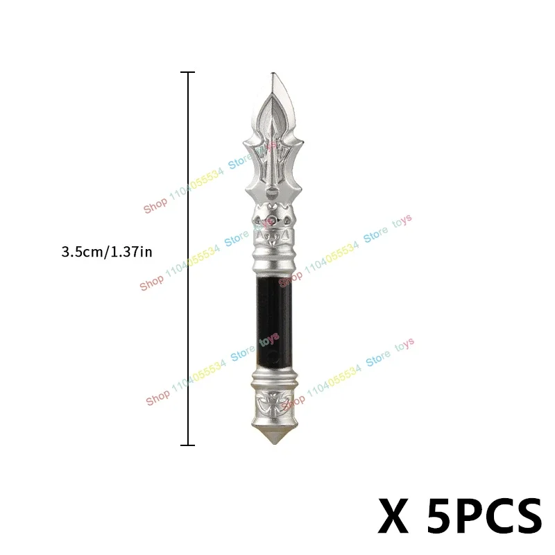 Middeleeuwse Hellebaard Schild Bijl Hamer Figuren Wapen Bouwstenen Accessoires Model Bricks Warrior Speelgoed 5PCS PJT061