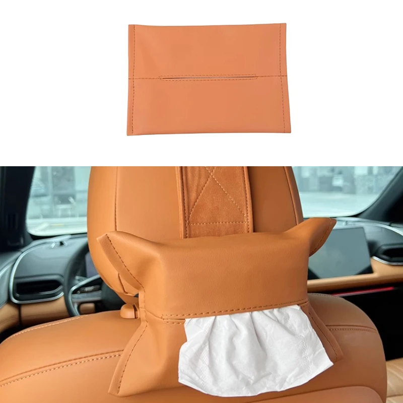 Car Rear Tissue Bag Fit for Xpeng G9 Modification Special Multi-functional Tissue Paper Bag Car Interior Decoration Parts