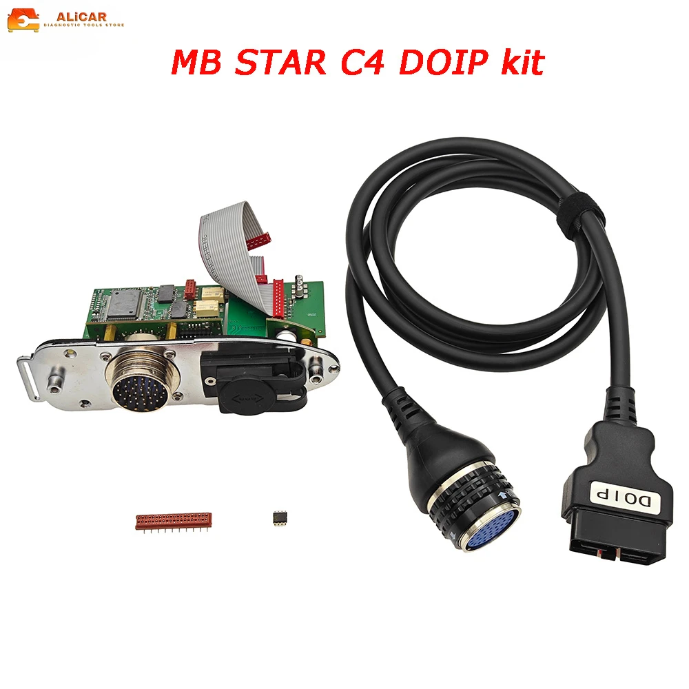 DOIP kit update for SD Connect Compare C4 Diagnosit Tool add DOIP 16Pin OBD2 Cable for MB Star C4 car diagnostic device update