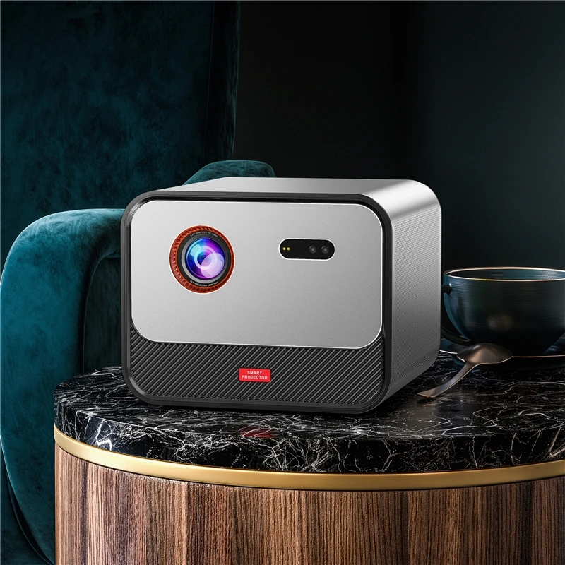 

Happybate X5 Smart Android 11 Projector Full HD High Brightness 1600ANSI Internet Built-in Home Business Use DLP Smart Projector