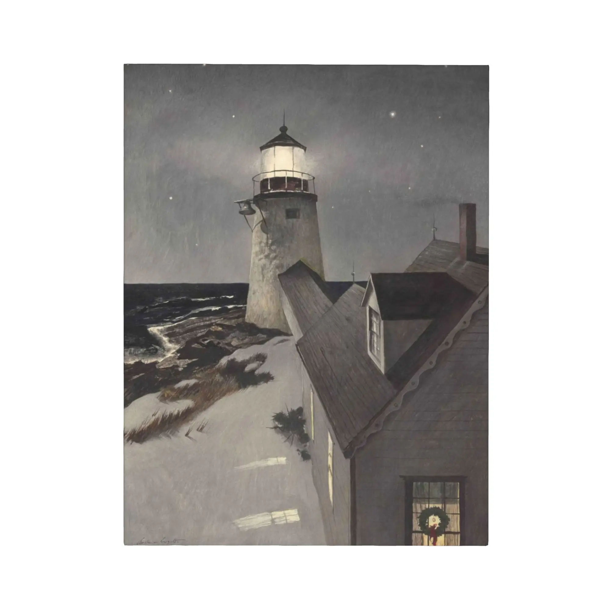 Andrew Wyeth Framed Canvas Wall Art – American Realist Rural Landscape Print, Classic Fine Art Home Decor