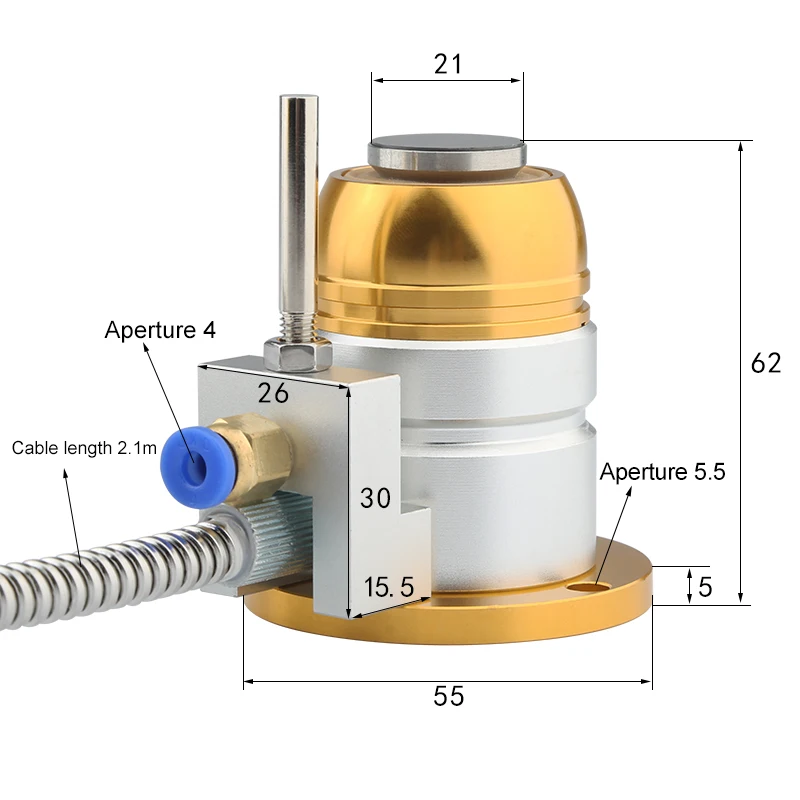 Verificação de imprensa automática 4 fios eixo z setter ferramenta sensor instrumento bloco zero calibre alta precisão cnc máquina gravura do