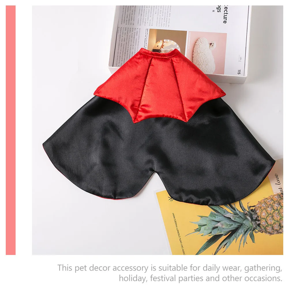 

Pet Cape Costume Comfortable Decorative Dog Cape Adjustable Halloween Cat Accessory Wear-Resistant Festival Outdoor Cat Costume