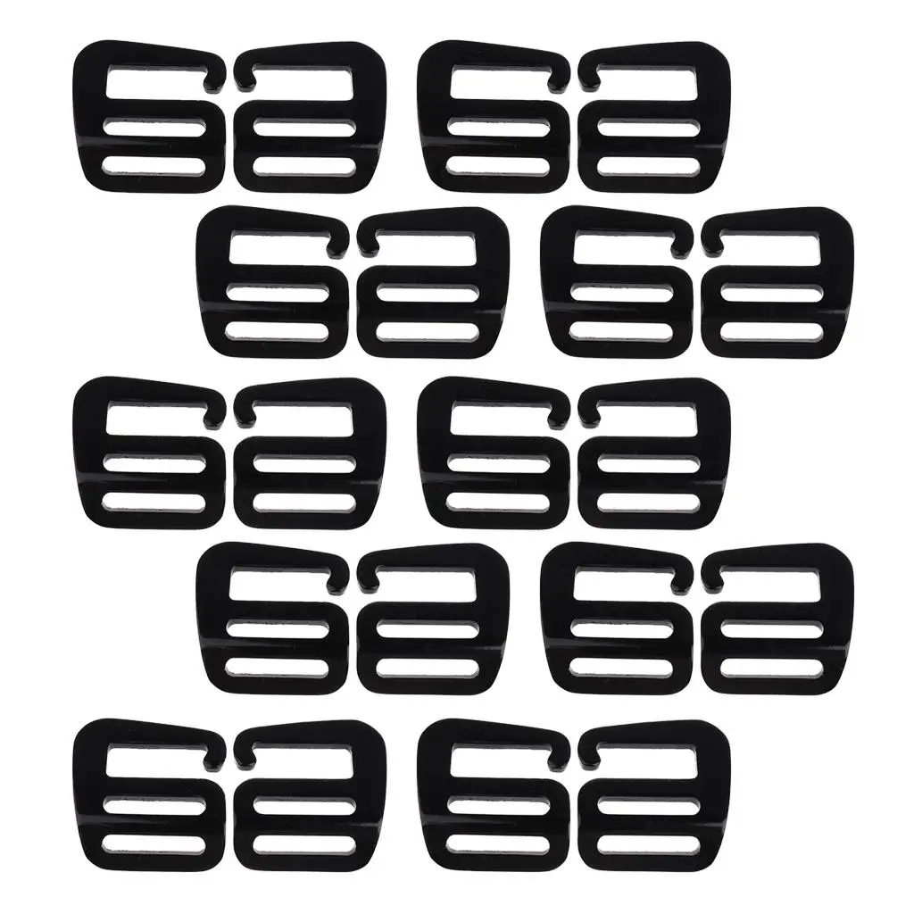 

20 Pieces Backpack Straps Buckle Material, Lightweight Strong