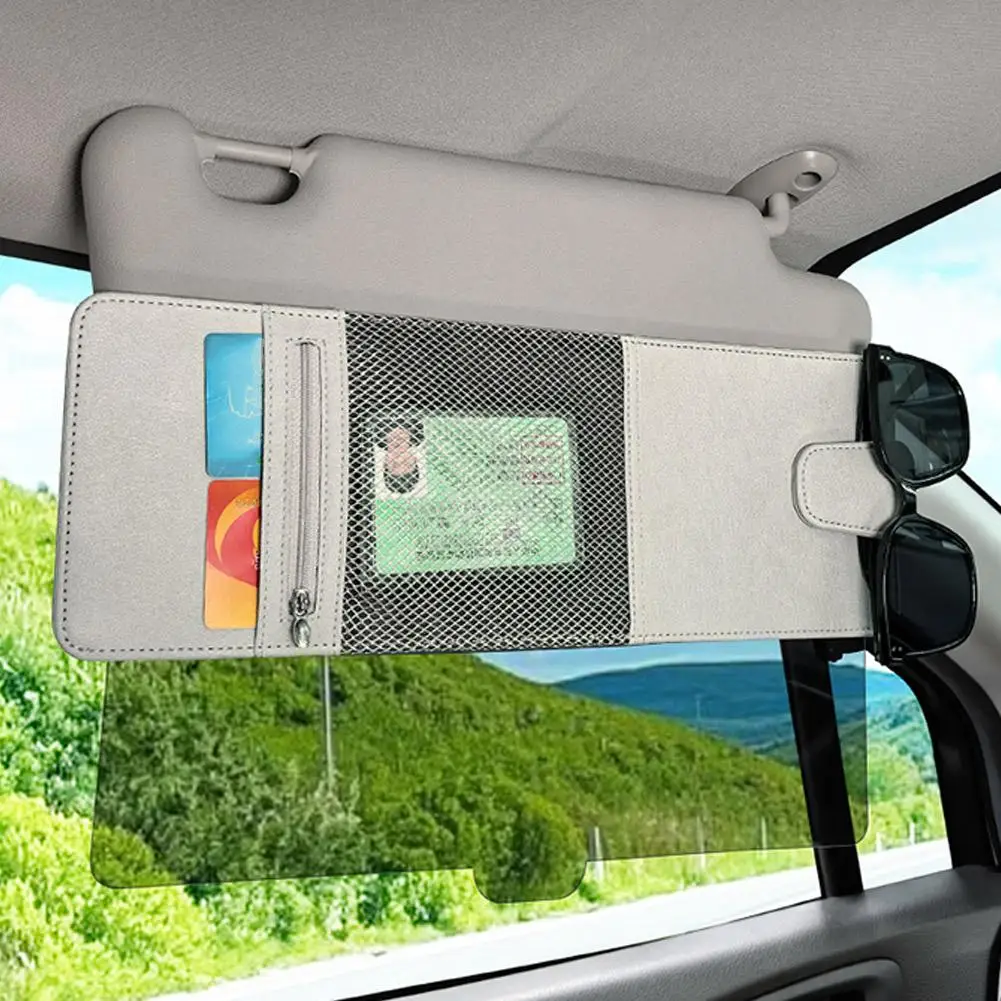 

Car Sun Visor Extender Anti-Glare Sun Blocker Card ID Storage Glasses Clip Multifunctional Sunglasses Clip Car Accessories