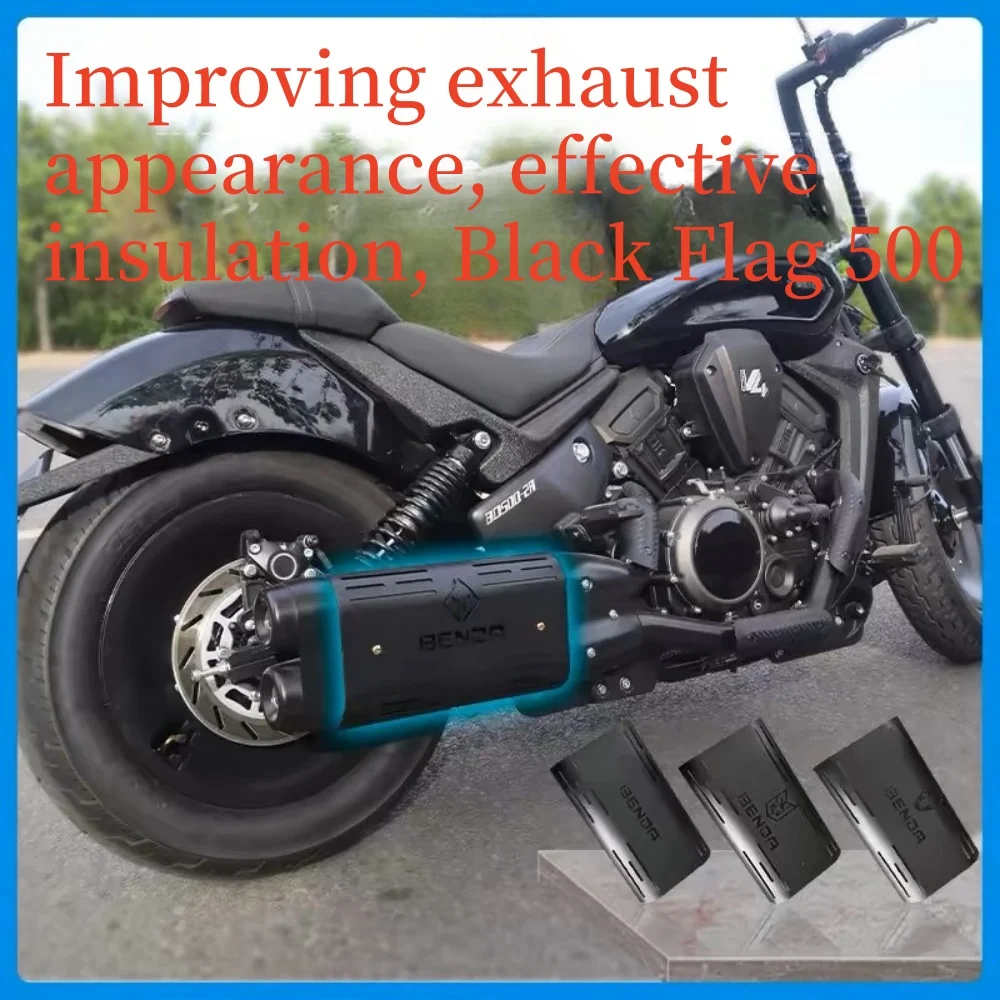 

Benda Black Feel 500-Bouclier thermique de tuyau d'échappement, version 500Por, spécial pour couvertures décoratives