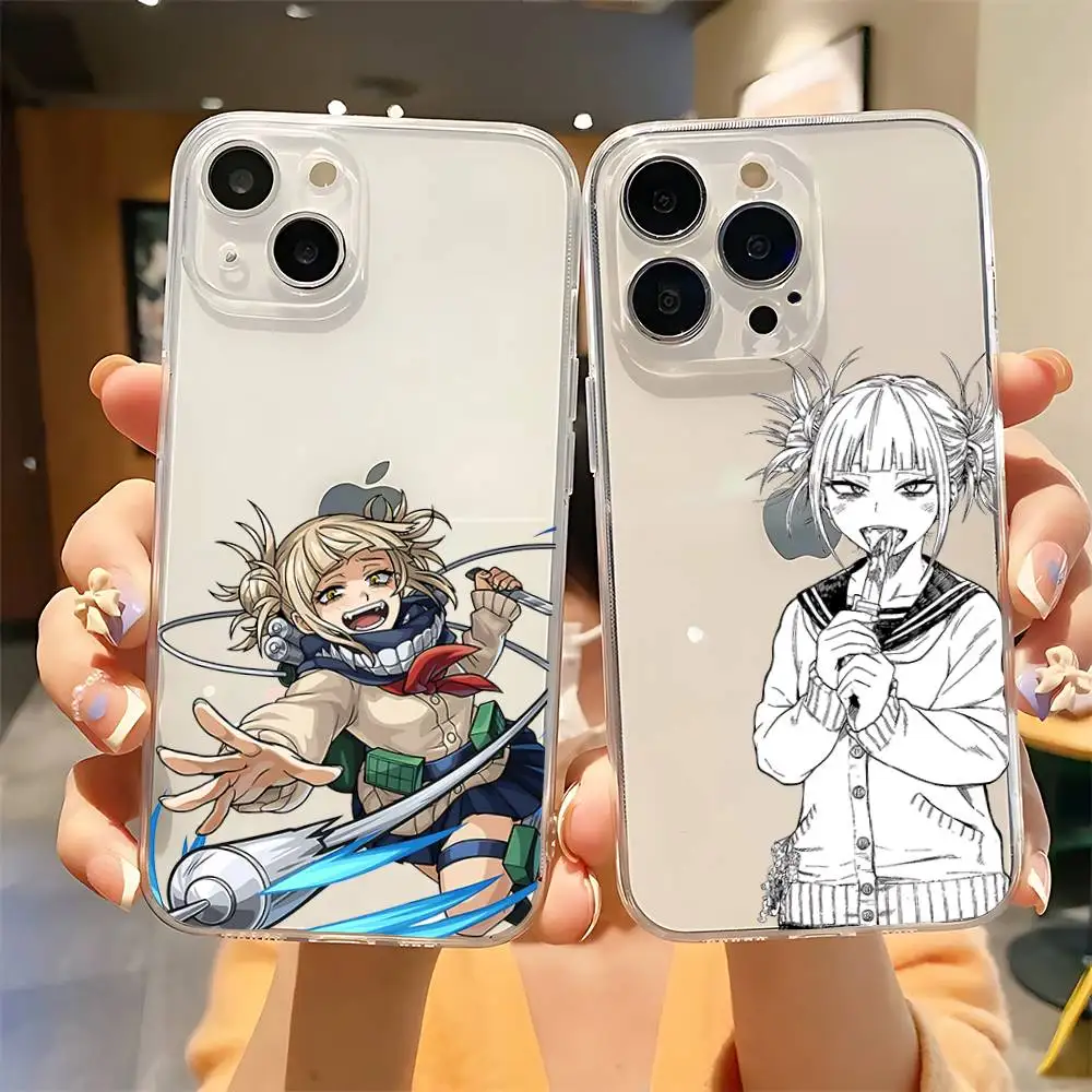 H-Himiko T-Toga Handyhülle für iPhone 17 16 15 12 11 Pro Max 14 Plus 13 Mini Transparente Schutzhülle Weiche Hülle