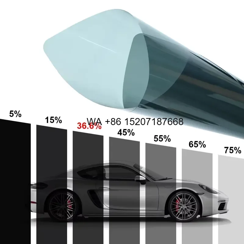 Wmwmnu for MODAQIU Sun Heat Control Nano Ceramic Solar Car Window Tint Film UV Protection 2 Ply Auto Tint Film 35% VLT