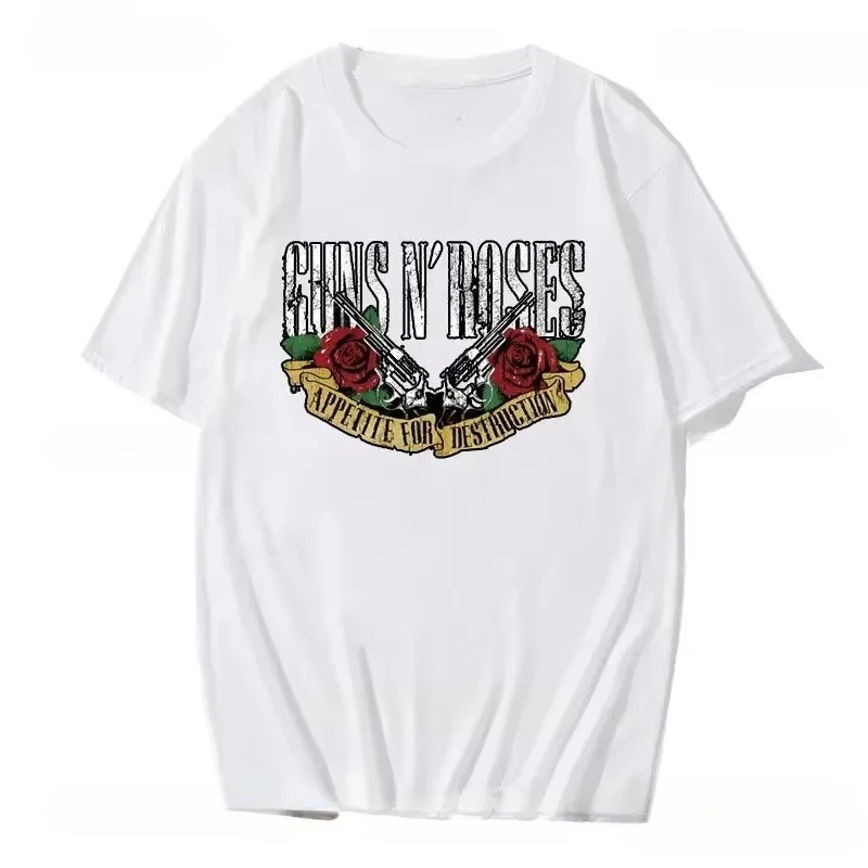 

Футболка Guns N Roses, женская хлопковая футболка, хард-рок-группа, женская одежда в стиле хип-хоп, музыкальная модная хипстерская футболка, топ