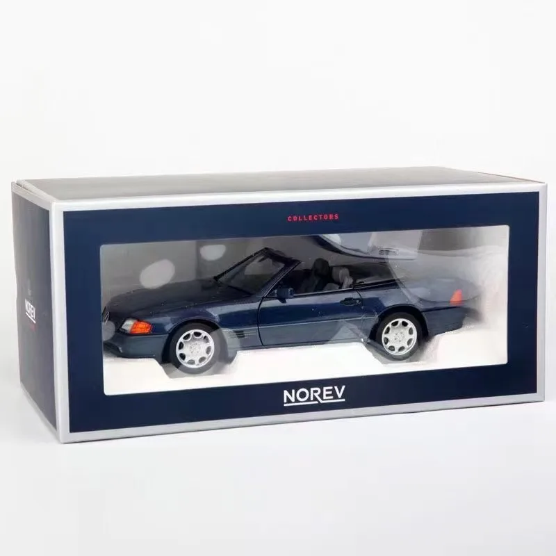 NOREV 1/18 For Mercedes-Benz 500SL 1989 Model Car Diecast Metal Boys Birthday Gifts Hobby Display Collection Ornaments Blue