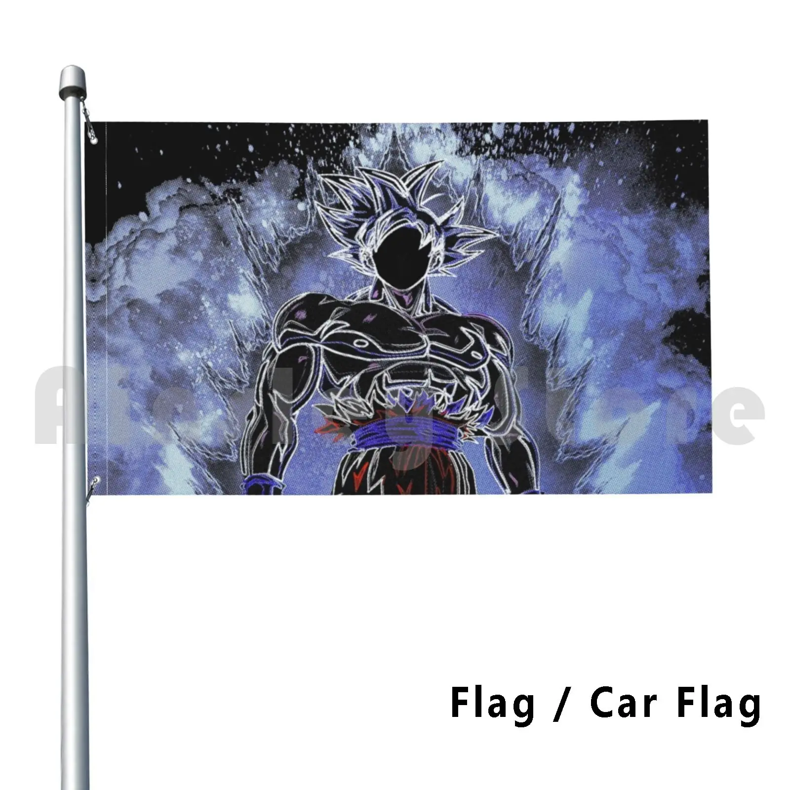 Soul Of The Ultra Instinct Flag Car Flag Funny Anime Manga Cartoon Colorful Abstract Silhouette