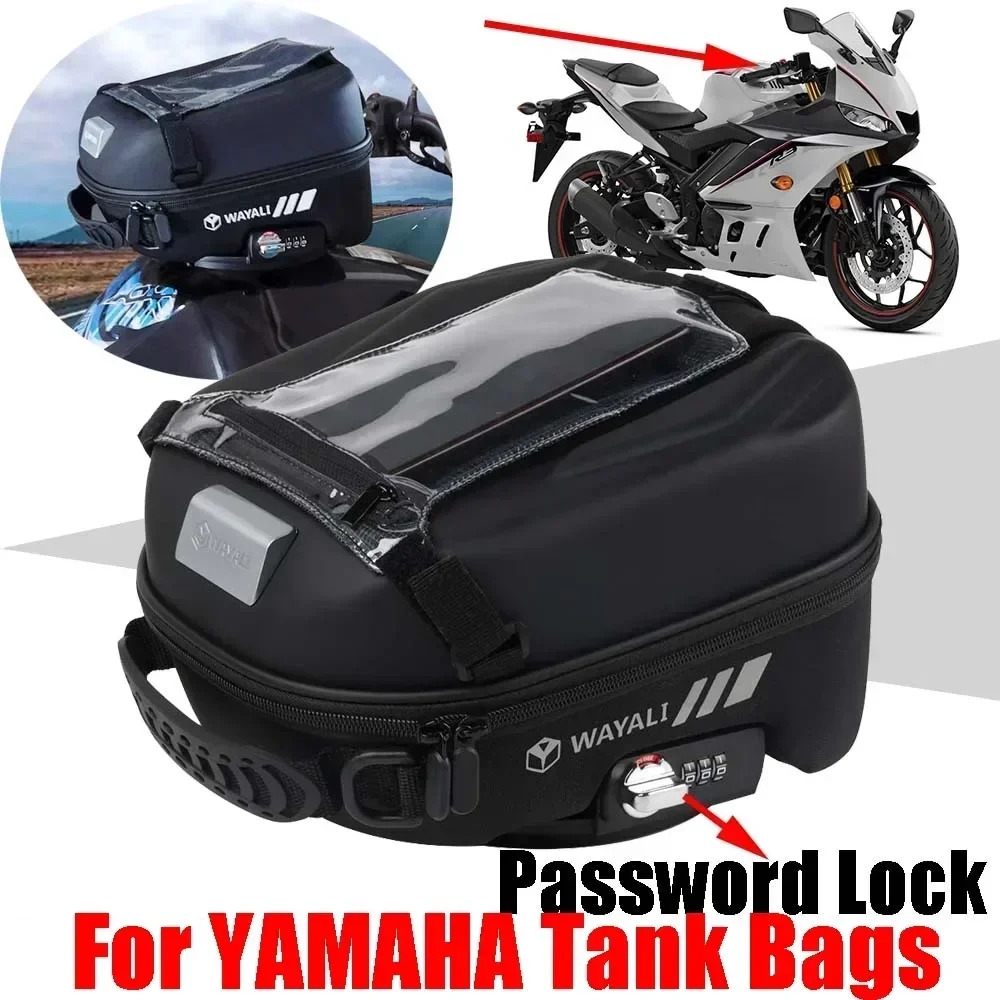 

Tank Bag For YAMAHA XSR 125 155 FZ6 FZ1 FZ8 MT09 MT10 MT03 YZF R1 R3 R6 YZF R7 R25 XJ6 Accessories Luggage Backpack Storage Bags