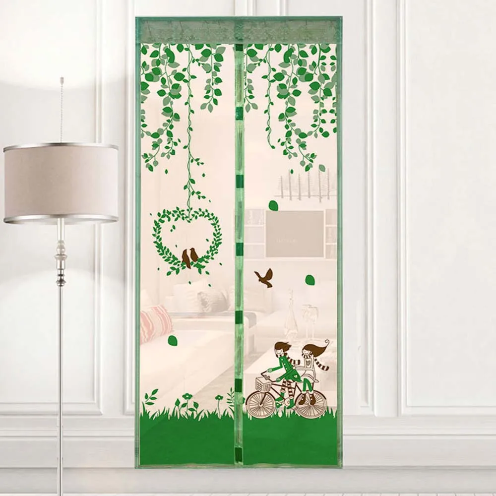 Summer Magnetic Mesh Net Anti Mosquito Insect Fly Bug Curtain Automatic Closing Door Screen Kitchen Curtain Drop Shipping F2