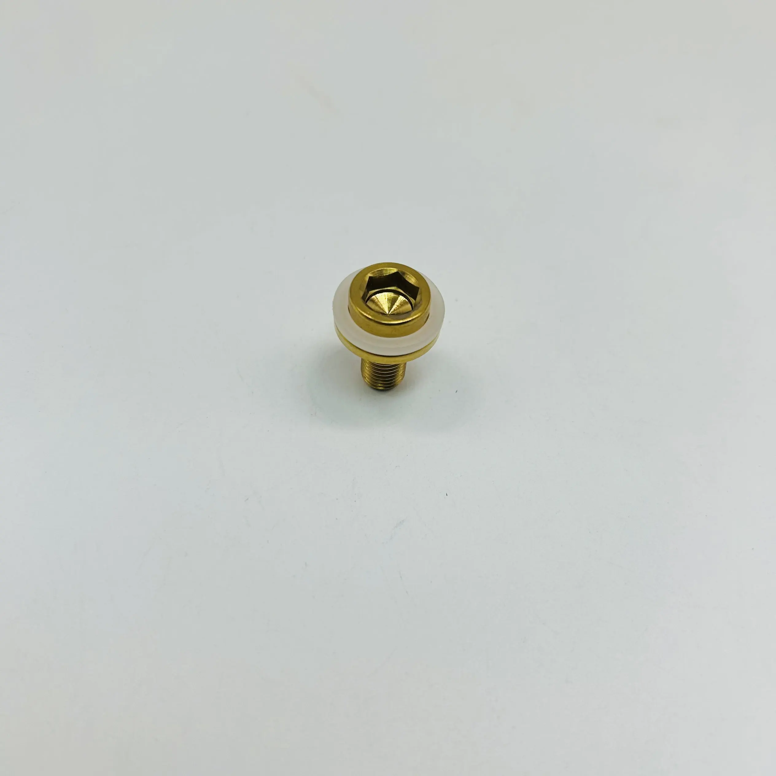 Liumeili Titanium Crank Bolt Road Bike Cycling Ti Screw Extractor Sleeve M8x15mm Pitch 1.0mm