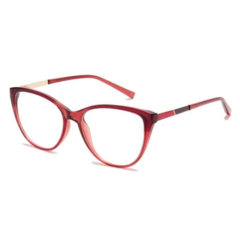 Feminine Optical Myopia Glasses Vintage Brand Design Clear Cat Eye Blue Light Blocking Glasses Women Eyeglasses Degree 0 to -6.0