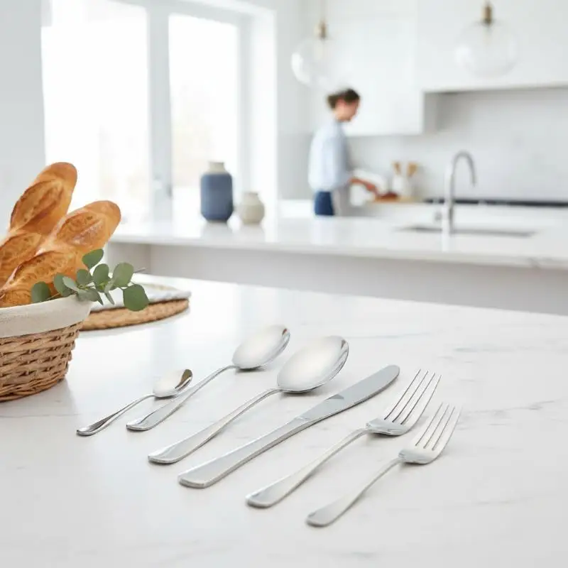 Stainless Steel Flatware Cutlery Set Mirror Finish Rust Proof For: 1/3/5 PCS Home Restaurant Dining