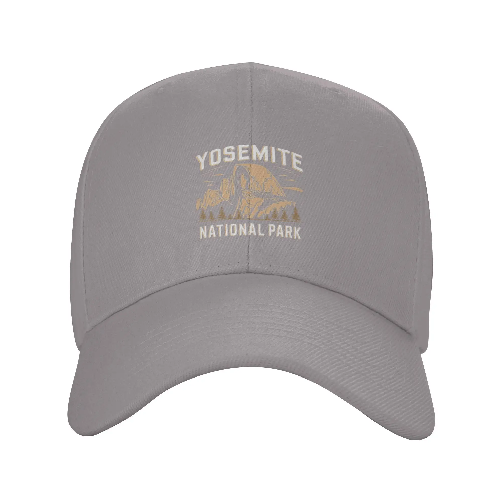 Hot Sale Yosemite National Park Half Dome Scenic Design Baseball Cap  Portable Men's Cap  Wind Resistant Travel Men's Cap