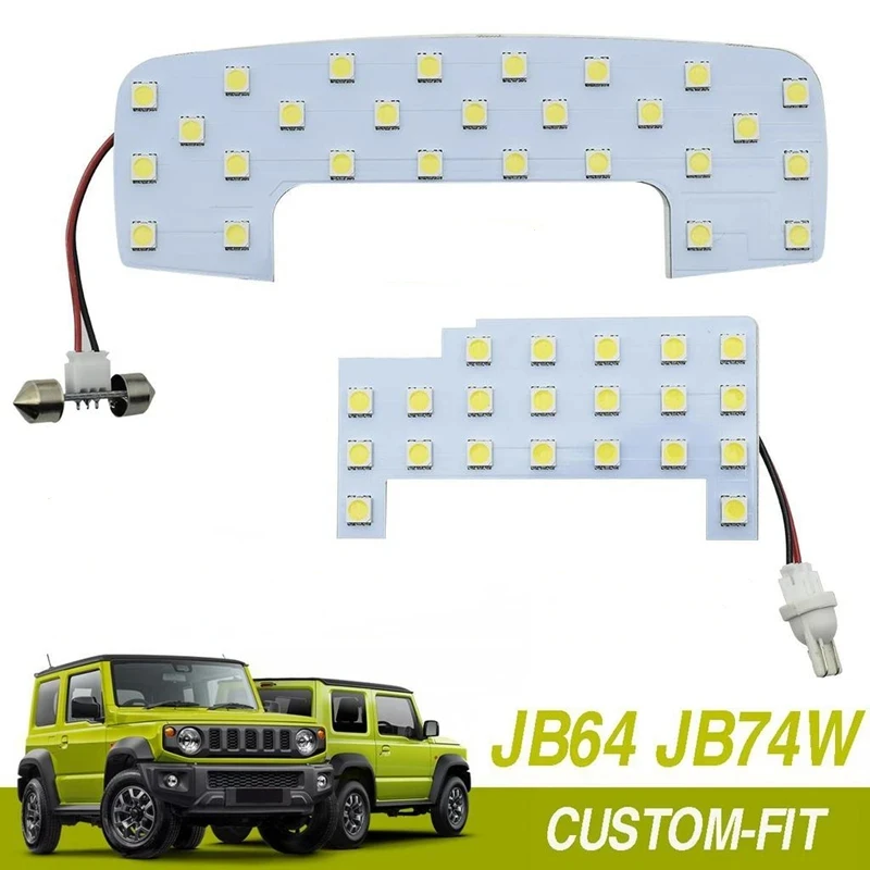 Lâmpada de leitura LED Dome para Suzuki Jimny, luz interior, iluminação de teto, iluminação de mapas, atualização, JB64, JB74W, 2019-2023