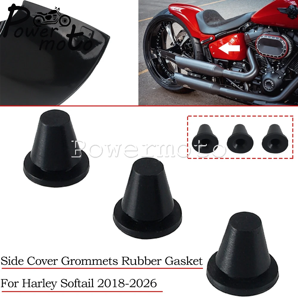 For Harley Softail Breakout FXBR 18+ Moisture Dustproof Rubber Bleed Nipple Covers Brake Bleeder Screw Caps Motorcycle Machines