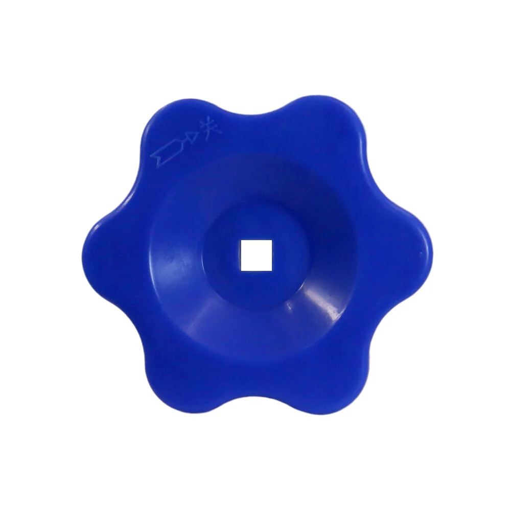 1Pcs 6x6 8x8mm Cam Type Knob with Square Hole M6 M8 M10 High Low Pressure Valve Handle Butterfly Plum Switch Handle Black Blue