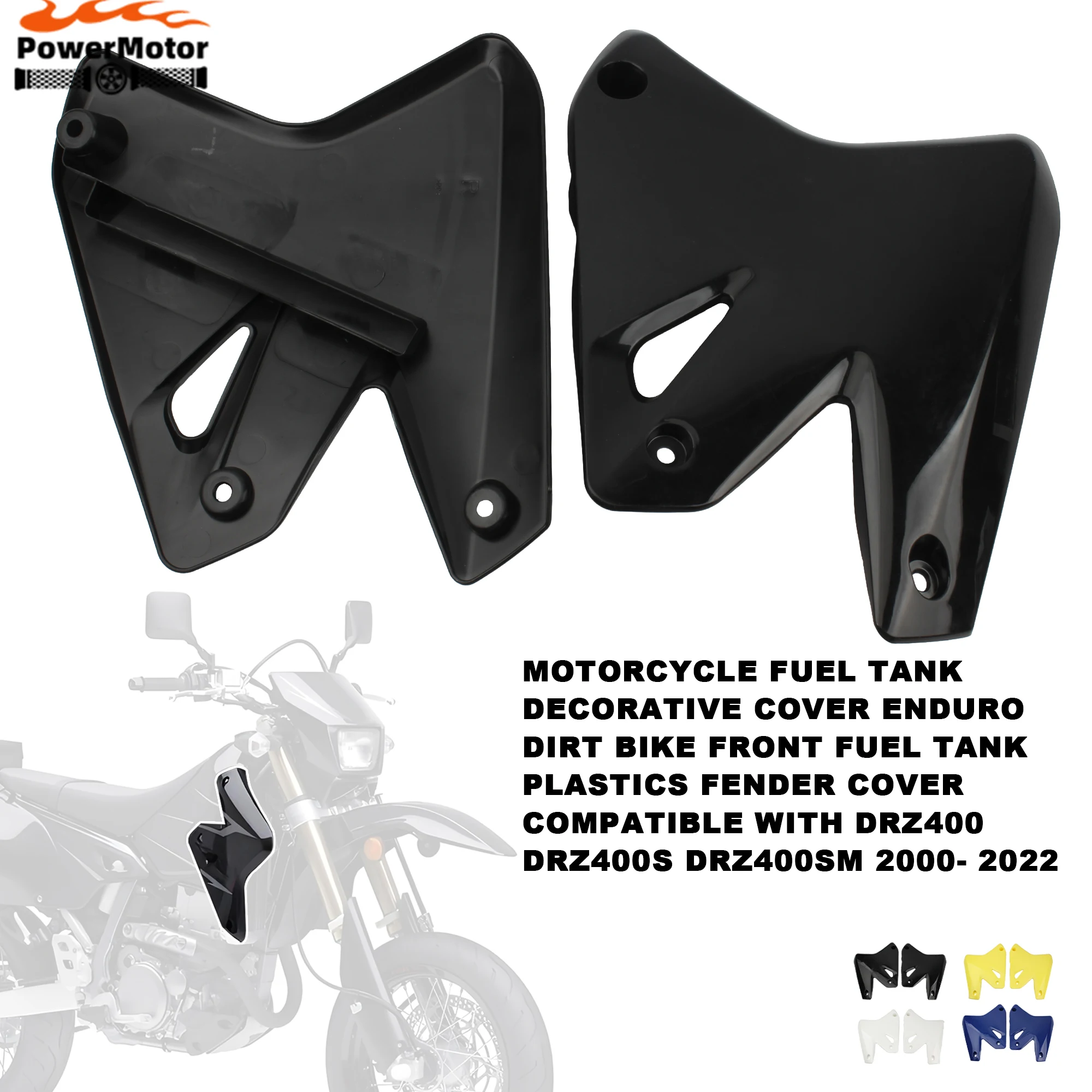 

For Suzuki Motorcycle Front Fuel Tank Plastics Fender Cover DRZ400 DRZ400S DRZ400E DRZ400SM Enduro Dirt Bike Modification Parts