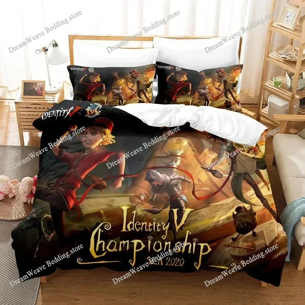 Anime Game Identity V Bedding Set Duvet Cover Bed Set Quilt Cover Pillowcase Comforter King Queen Size Boys Adult Bedding Set592