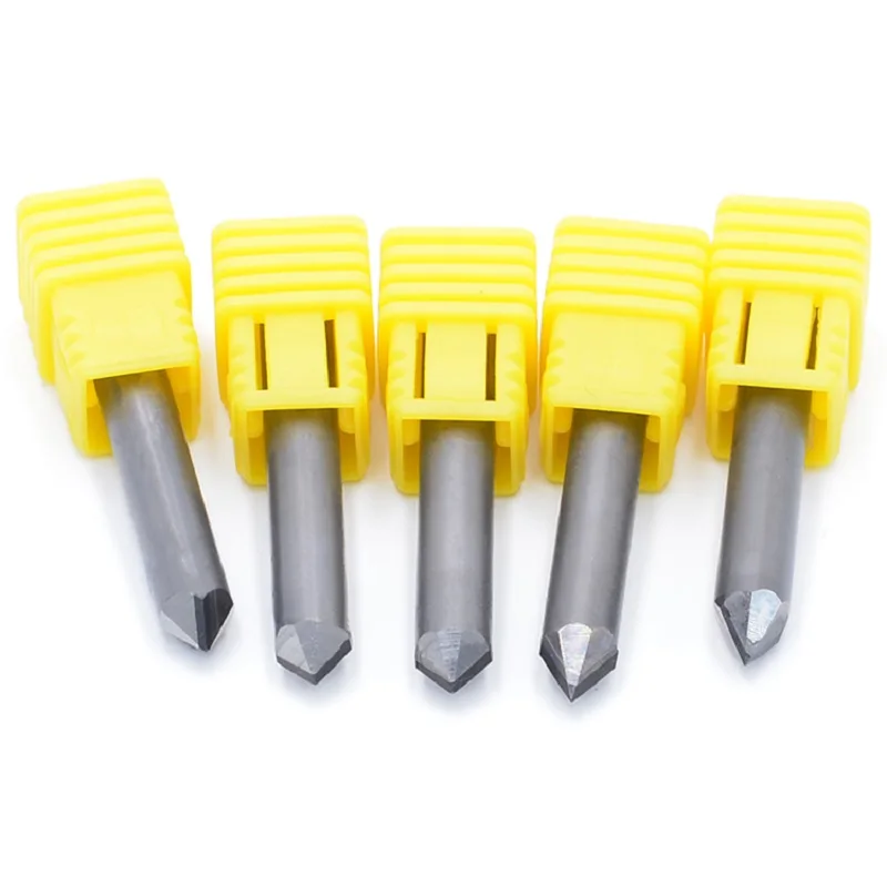 6mm Diamond Stone Cutter 6 Edge End Mill PCD Engraving Bits Granite Engraver Tools Carved Cutter For Marble