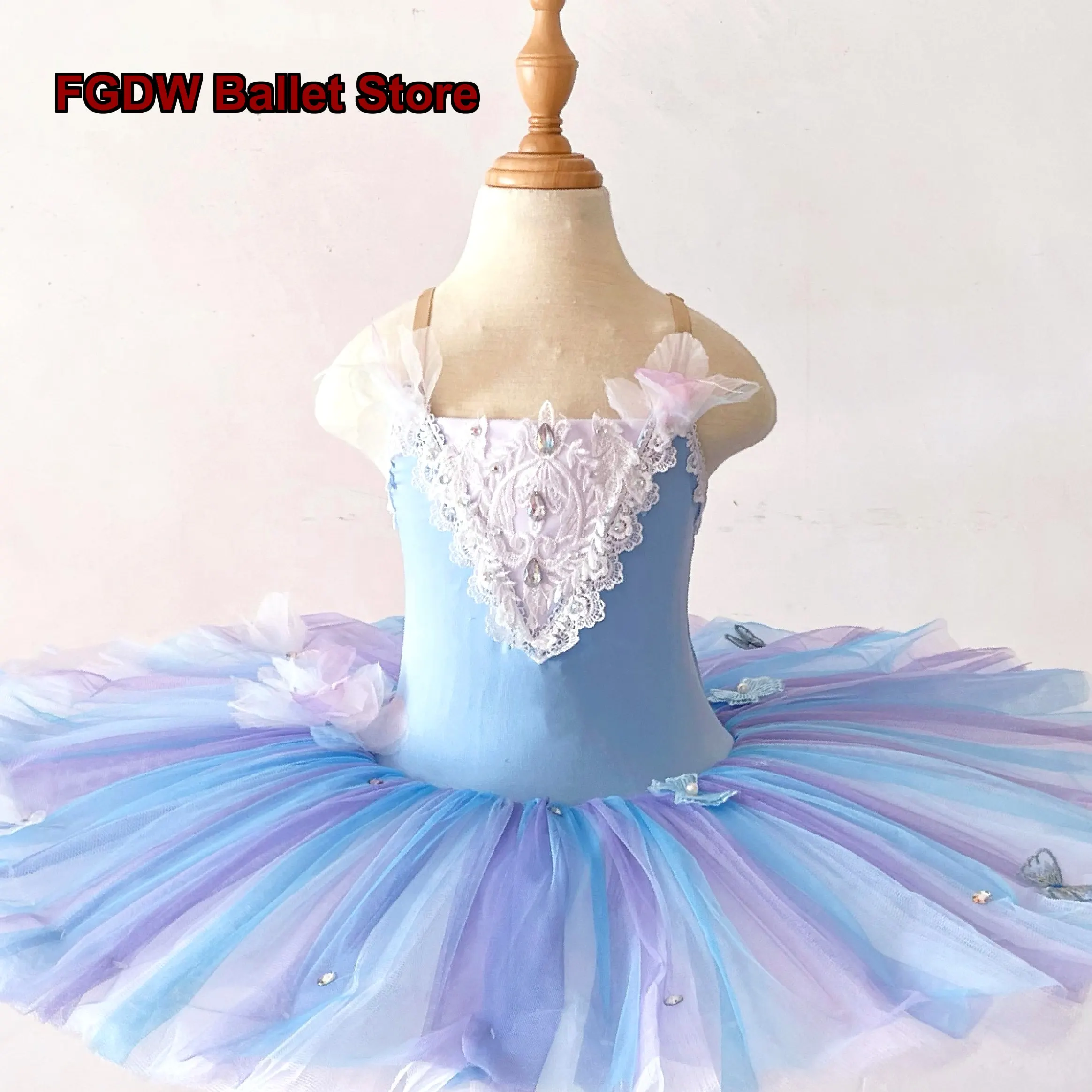 Women's Sleeping Beauty Performance Costume Swan Lake Tutu Puffy Dress Bird of Paradise Performance Costume