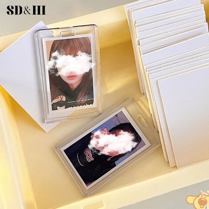 10pcs Small Card Protective Cardboard White Thicked Paper Jam Kraft Paper DIY Handmake Card Making Craft Paper Double Sided