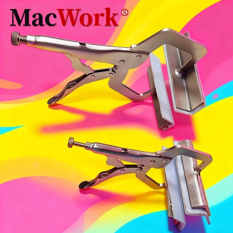 

2 Pieces Clamps 11 inch + 6 inch C-Shaped Locking Pliers Adjustable Welding Clamps Heavy-Duty Vises Multitool Toughbuilt