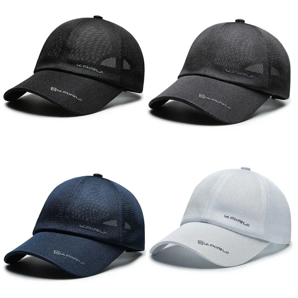 Breathable Outdoor Breathable Men Women Thin Mesh Peaked Cap Sun hat Baseball Cap Fishing