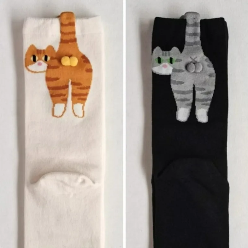 جديد اللون لطيف القط الجوارب مع الكرة جوارب قطنية مضحكة تنفس جوارب قطنية ناعمة فتاة النساء Sockings هدايا ممتعة لمحبي القط