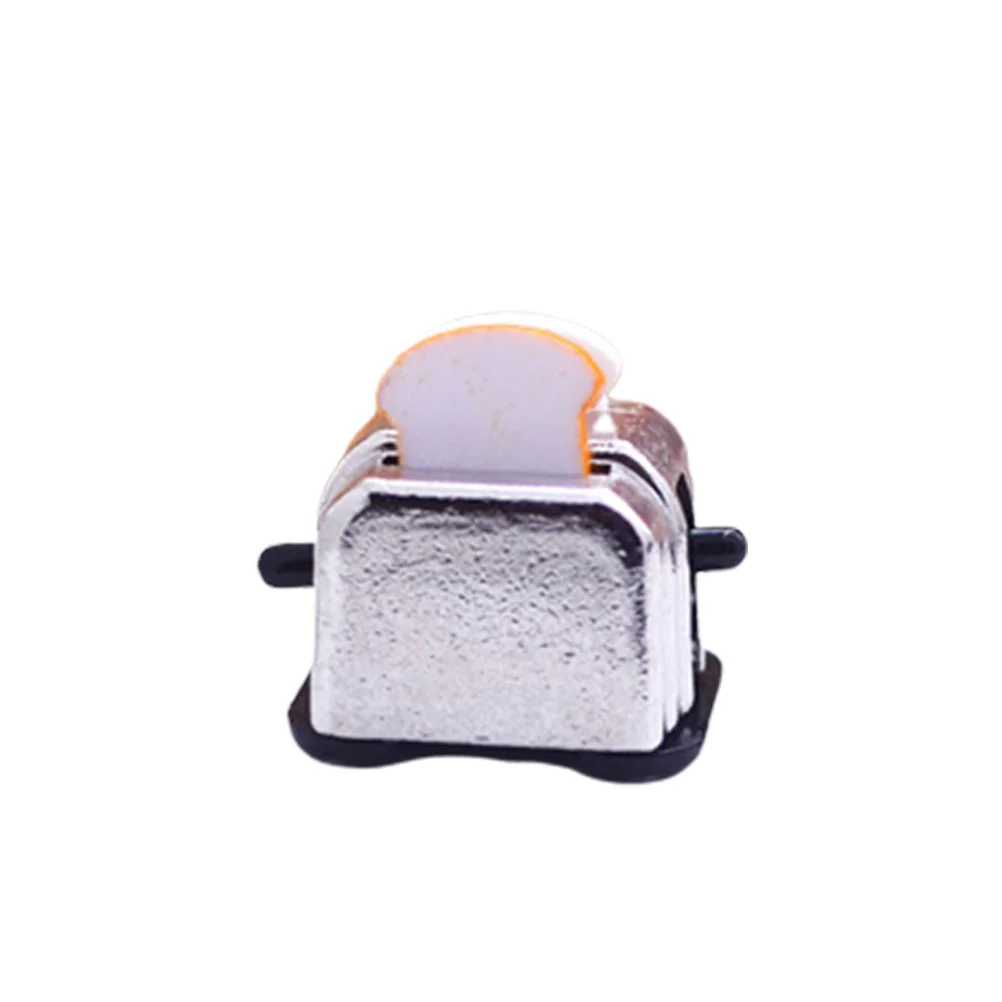 Bread Maker Model Miniature Small Household Appliances Toaster Alloy Ornament Models