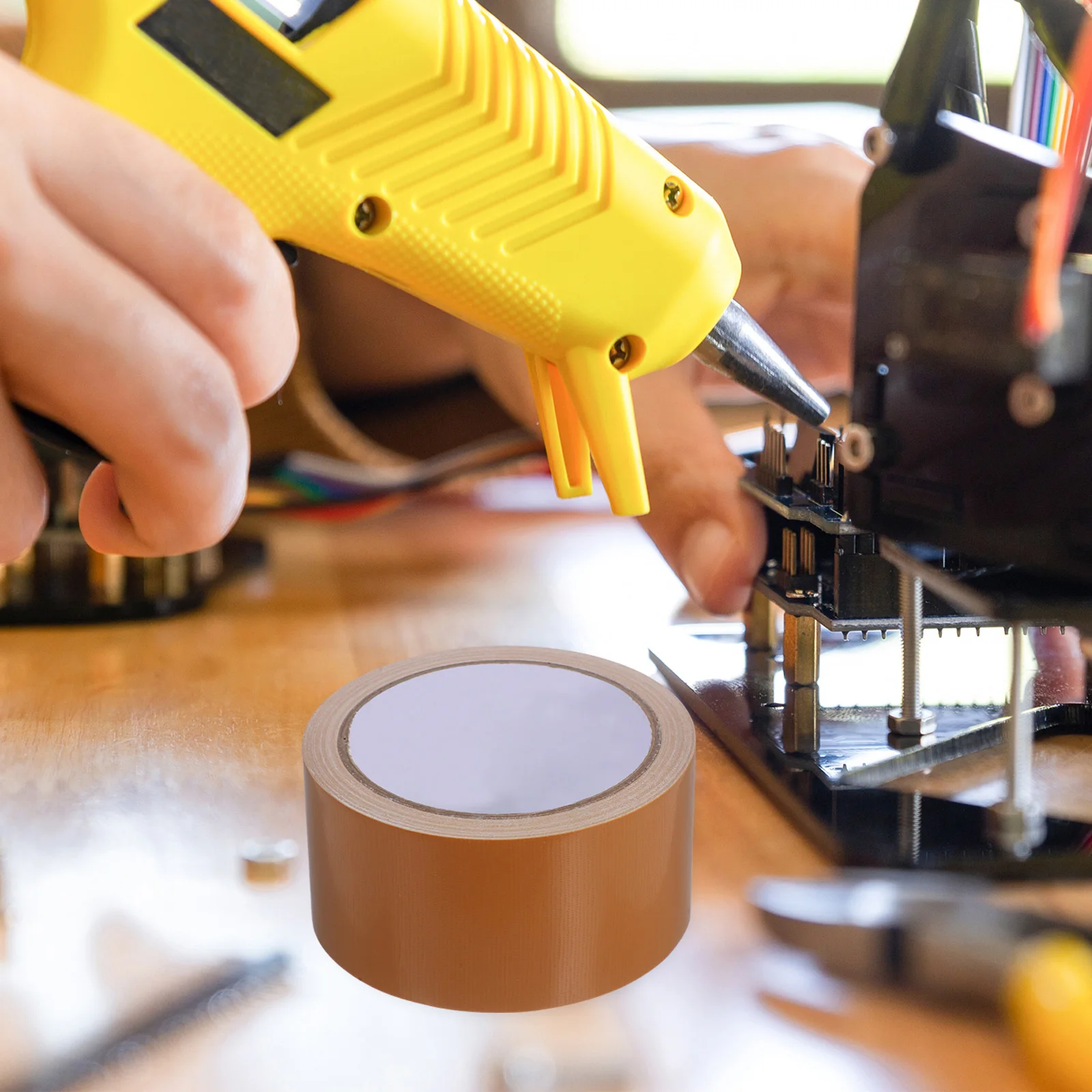 قوي لاصق القماش شريط لاصق مقاوم للماء الكهربائية آلات مسامية الغراء أنابيب التبريد جانب واحد السجاد الطابق لتقوم بها بنفسك المرحلة الشمع