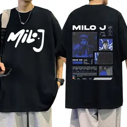 Rapper Milo J T Shirt 511 Album Merch Short Slevee T-shirts Men Women Fashion Hip Hop Vintage Loose T-shirt Streetwear Fans Gift