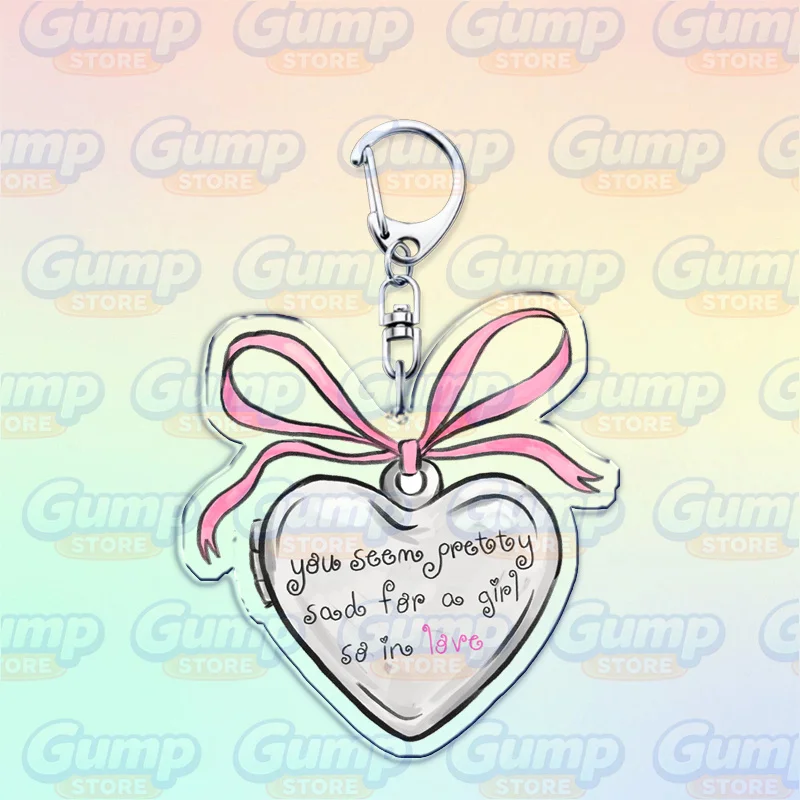 Hot Singer Love Dolls Keychains Bag Charms You Seem Pretty Sad for A Girl So in Love Drop Dead  Keyings Jewelry Fans Gifts