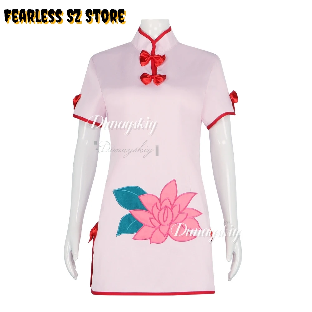 

Аниме Ranma 1⁄2 Шампунь Cheongsam Косплей 코스프레 Парик Фартук Платье Полный комплект Женщины Девушки Конвенция 코스프레s Хэллоуин Карнавал