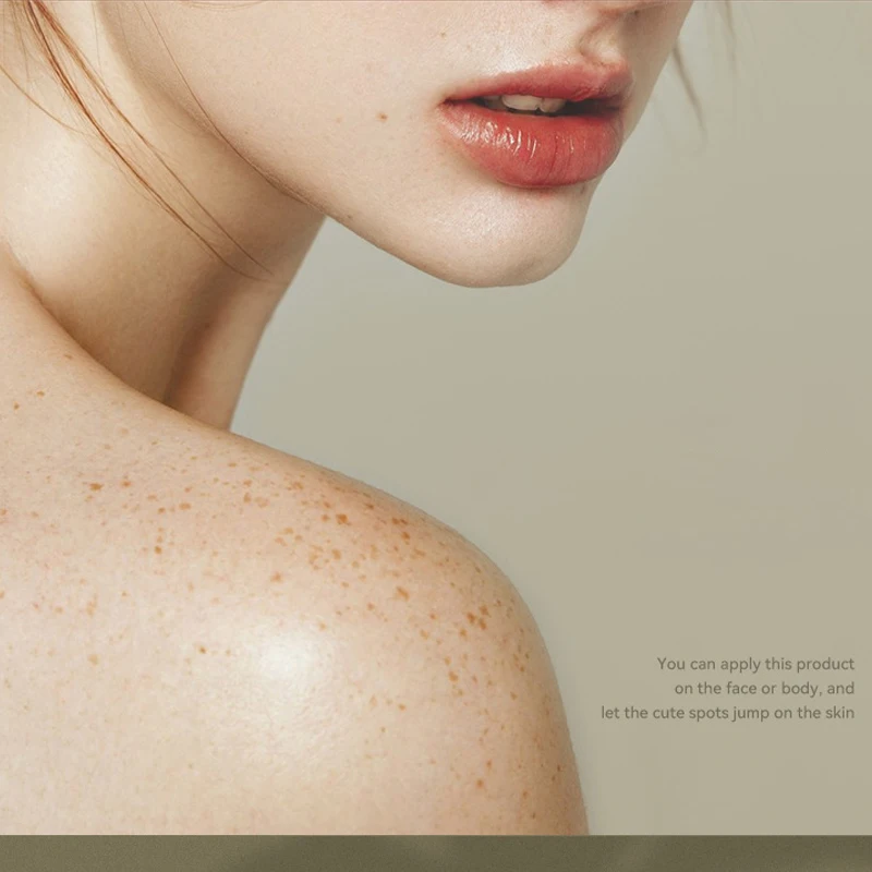Face Body Freckled Stamp Kit Lifelike Freckle Natural Simulation Fake Dot Spot Comb Seal Air Cushion Freckle Waterproof Makeup view 5