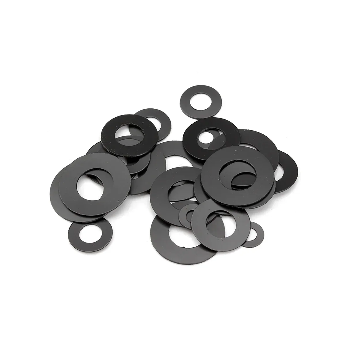 Graphite Nylon Insulated Wear-Resistant Circular Ultra-Thin Self-Lubricating Washer/Gasket M2M3M4M5M6M8M10M12M16M20