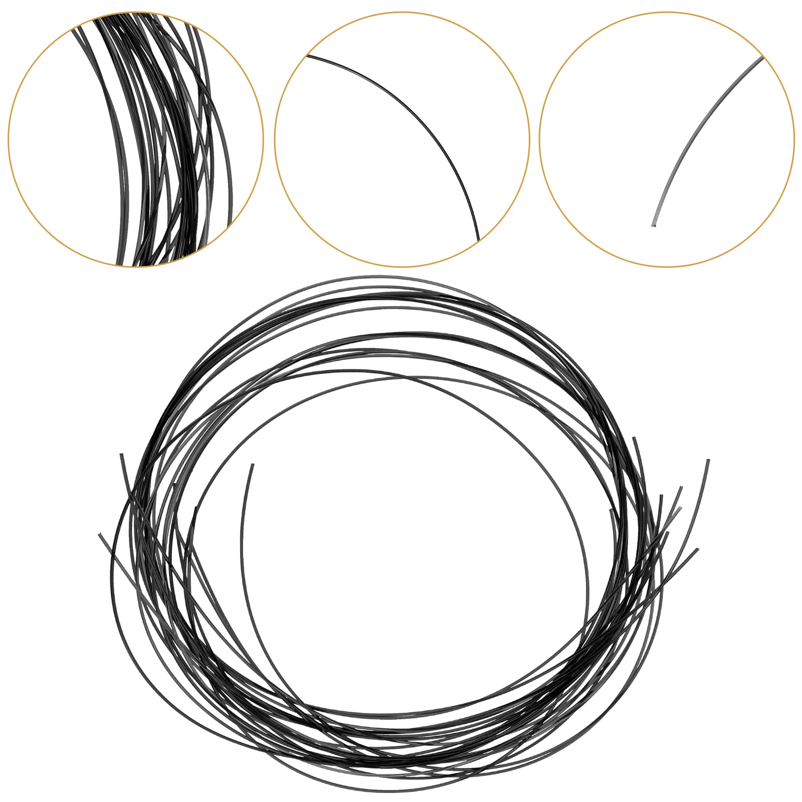 Repairing Threads 6# Black Nylon Wire Drawing Fixing Kit Eyewear Repair Strings Half Frame Glasses Maintenance