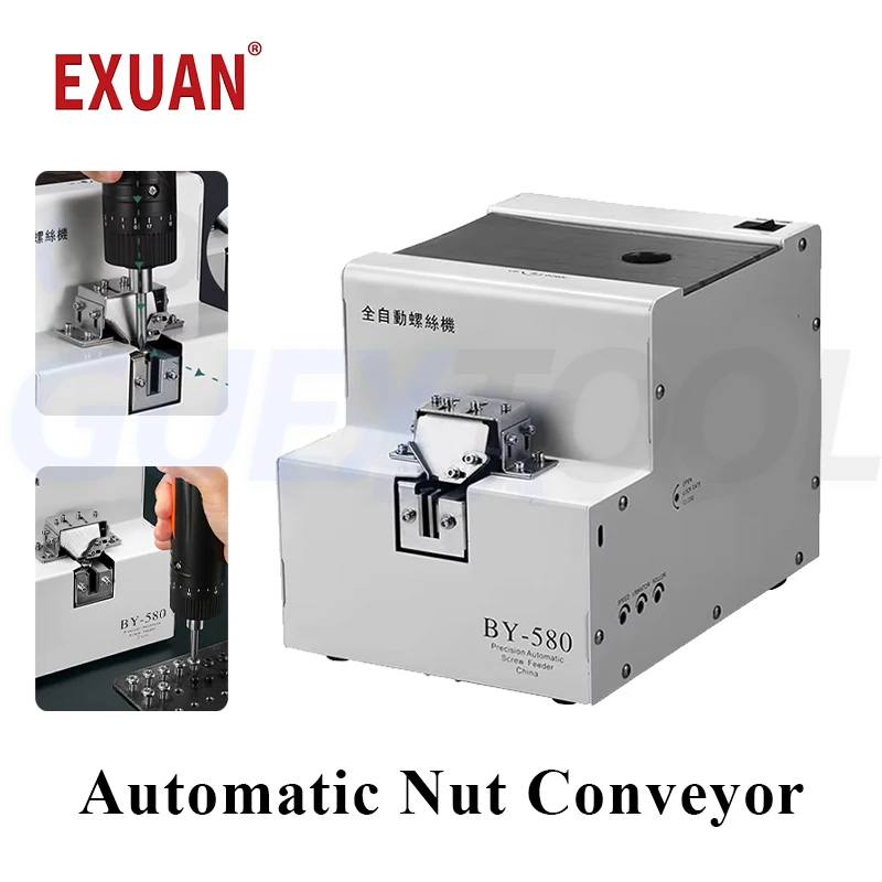 

BY580 Large Material Bin Screw Feeder Portable Automatic Screw Arranging Machine Automated Digital Display Rotary Feeding Machin