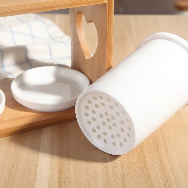 النمط الياباني الإبداعية حامل أعواد الأكل السيراميك المنزلية استنزاف مكافحة العفن عود حامل عود صندوق تخزين الرف #5