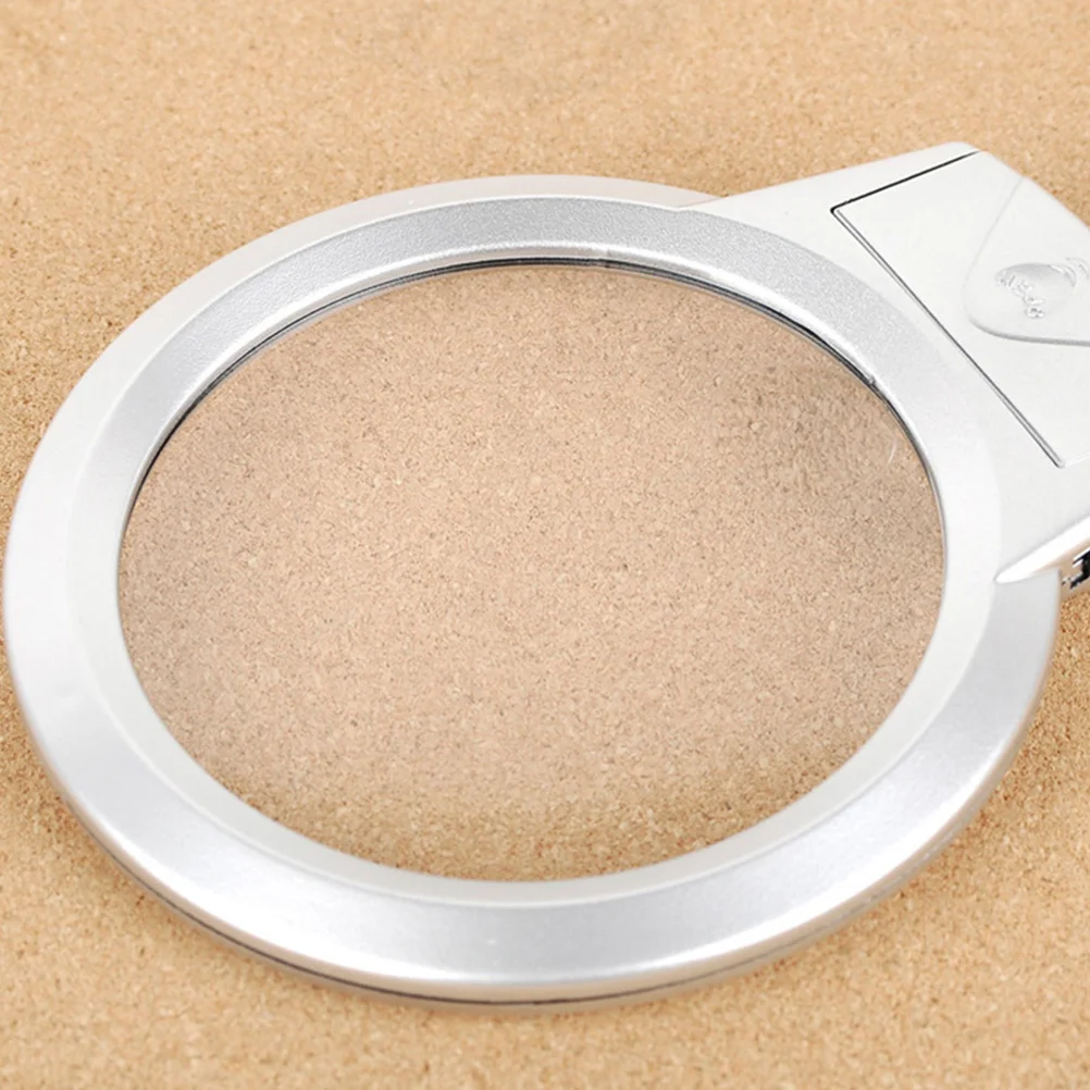 

Led Reading Magnifier Acrylic Lens Metal Hose Adjustable Clip White Light Lamp For Laboratory Desktop Use Magnifying Glass Clamp