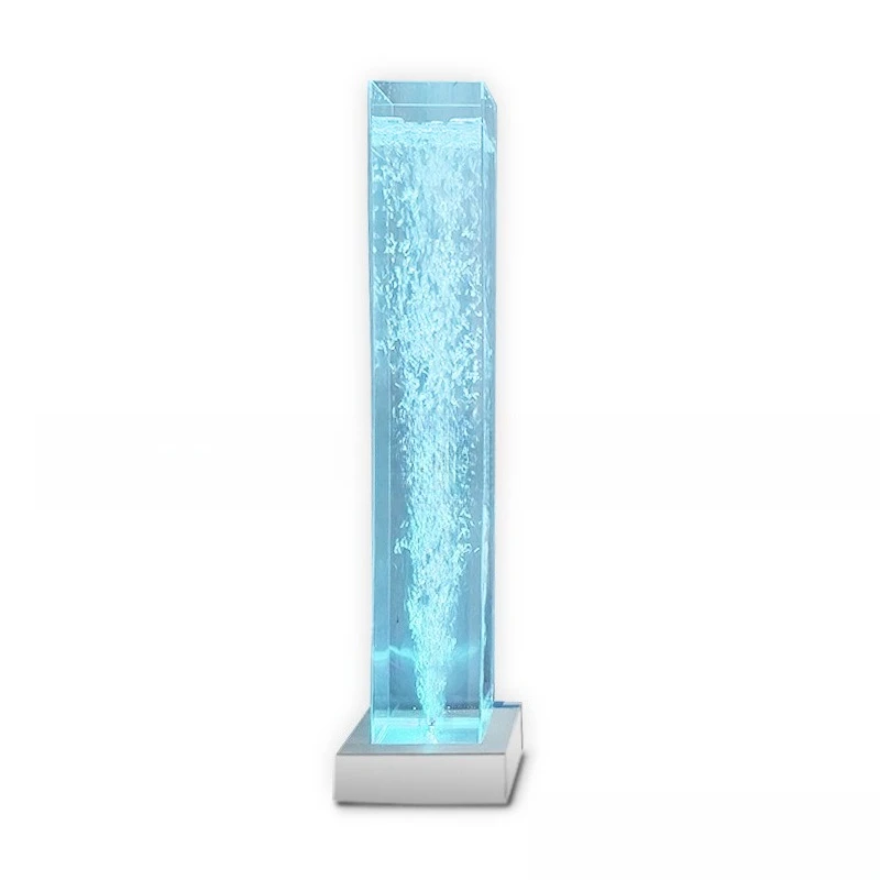 

Water column lamp new acrylic LED colorful night light street guide light water dance water bubble flower column lighting